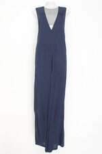 vestido hering feminino azul com fenda e meio forro