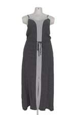 vestido feminino casual estampado com fenda