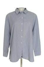 camiseta C&A feminina listrada com fenda