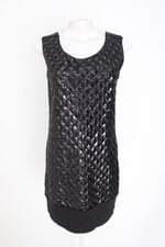vestido Intimissimi feminino preto com recortes