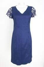 vestido janaina duarte feminino azul com renda