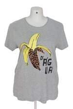 camiseta Farm feminina cinza com silk
