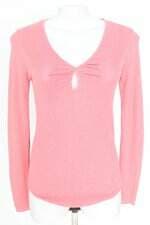 body de tricô Zara feminino rosa com brilho