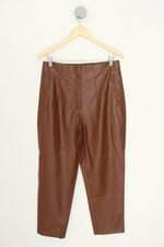 calça de tecido Zara feminina marrom