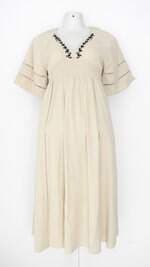 vestido zara feminino bege