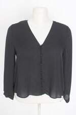 camisa zara feminina preta