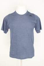 camiseta esportiva adidas masculino azul com barra mullet