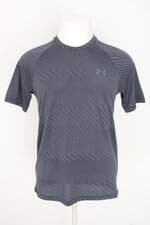 camiseta esportiva under armour masculina cinza com silk