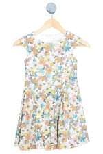 vestido Zara kids floral com forro