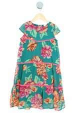 vestido Puc kids FLORAL com forro