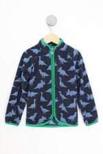 casaco happy kids azul estampado