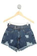 shorts jeans Riachuelo feminino azul com cinto