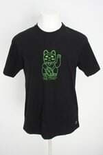 camiseta tuzie masculina preta com silk