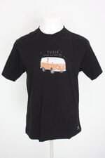 camiseta tuzie masculina preta com silk