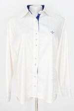 camisa dudalina feminina off white com bordado