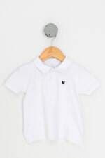camisa polo kids branca