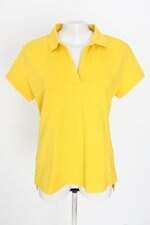 camisa polo calvin klein feminina amarela
