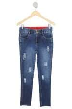 calça loopper feminina azul