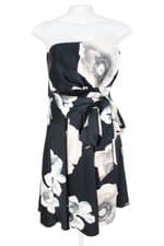 vestido Le Lis Blanc feminino estampado com faixa na cintura e forro