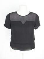 blusa scotch & soda feminina preta com bordado