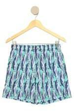 shorts zapalla masculino estampado com cós com elástico e forro