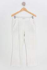 calça de tecido brooksfield donna feminina branca