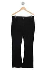 Calça de sarja Flare Renner preta