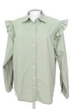 Camisa Renner Feminina Verde Pastel Com Babado