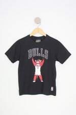 camiseta nba kids preta com silk