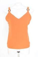 blusa nepheles feminina laranja com aplique