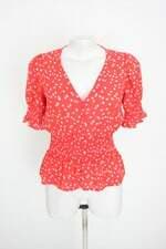 blusa sienna sky feminina vermelha floral