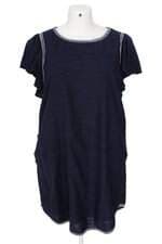 vestido Gap feminino azul com bordado