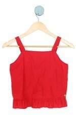 blusa lápis de cor kids vermelha com peplum