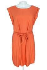 vestido Hering feminino laranja com faixa na cintura