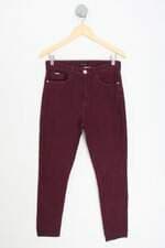 calça de tecido C&A feminina vermelha