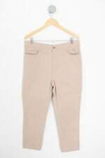 calça de sarja looper feminina bege