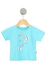 camiseta alphbeto kids azul com silk