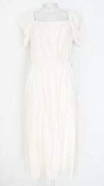 vestido Uniqlo feminino off white com forro
