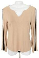 blusa manga longa One Up feminina bege