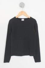 blusa manga longa zara kids preta