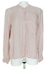 camisa Zara feminina rosa estampada