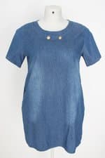 vestido rita modass feminino azul