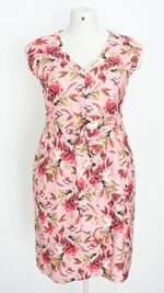 vestido nectarina feminino floral com meio forro