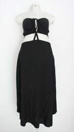 vestido feminino ocna preto com forro