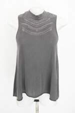 blusa abercrombie & fitch feminina cinza com aplique