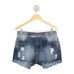 shorts jeans pacific girl feminino azul