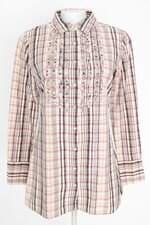 camisa vanguard feminina xadrez com pregas