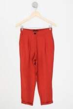calça de tecido C&A feminina laranja
