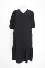 vestido hering feminino preto com peplum