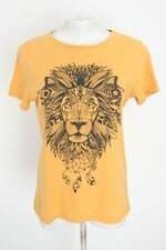 camiseta C&A feminina amarela com silk